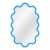 Modern Light Blue Oval Wall Mirror for Modern Bathroom – Hvyli Oval 60 For Sale