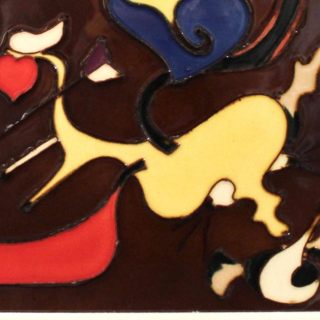 Yellow Vintage Joan Miro Enamel Artwork "Dutch Interior Ii" For Sale - Image 8 of 9