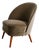 Mid-Century Modern Swedish Asymmetrical Chair in Green Brown Velvet by Arne Norell, 1950s For Sale