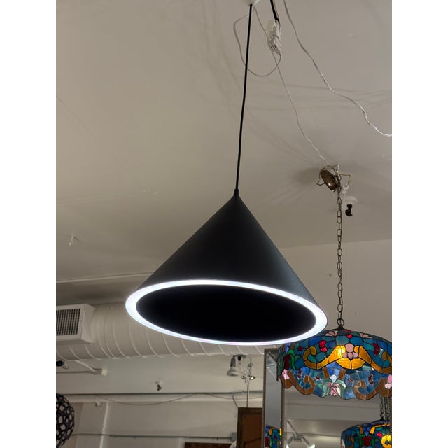 Design Plus Gallery presents the Large Annular Pendant in Black by MSDS Studio for Woud. This light fixture is a modern...
