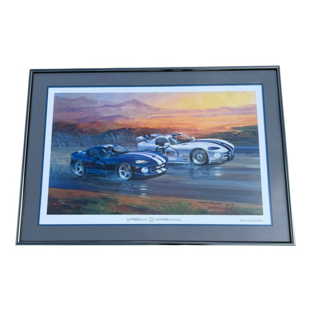 Vintage 1996 Dodge Viper Owners Invitational Framed Poster For Sale