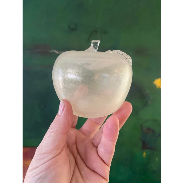 Mid 20th Century Set of Five (5) Glass Apples For Sale In Chicago - Image 6 of 10