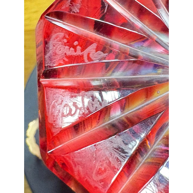 Vintage Cristal Benito Cylinder Casket For Sale - Image 6 of 8