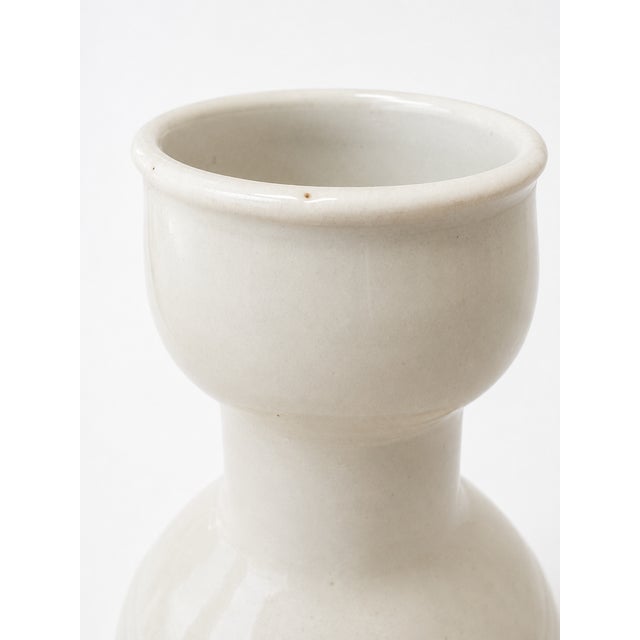 Mid-Century Modernist Incised Stoneware Bottle Vase by Franco Bucci for Pesaro Laboratory, 1970s For Sale - Image 6 of 7