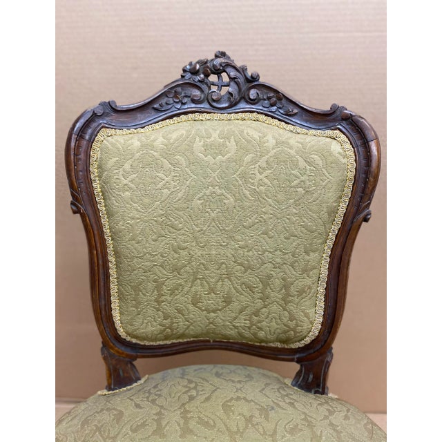 Victorian Set of Four Late 19th Century Rococo Revival Side Chairs For Sale - Image 3 of 9