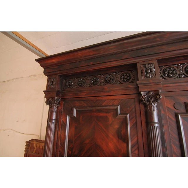 Classicist Top Cabinet in Rosewood, 19th Century For Sale - Image 18 of 18