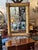 A rare very dramatic monumental vintage bamboo and rattan mirror having lusciously chunky frame and beveled mirror. Can be...