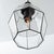 Black Geometric Iron and Clear Glass Hanging Light from Limburg, 1960 For Sale - Image 8 of 15
