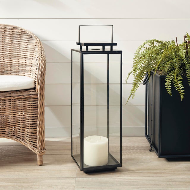 The Alden Outdoor Lantern is our most architectural and streamlined lantern to date. Place on the front stoop with a...