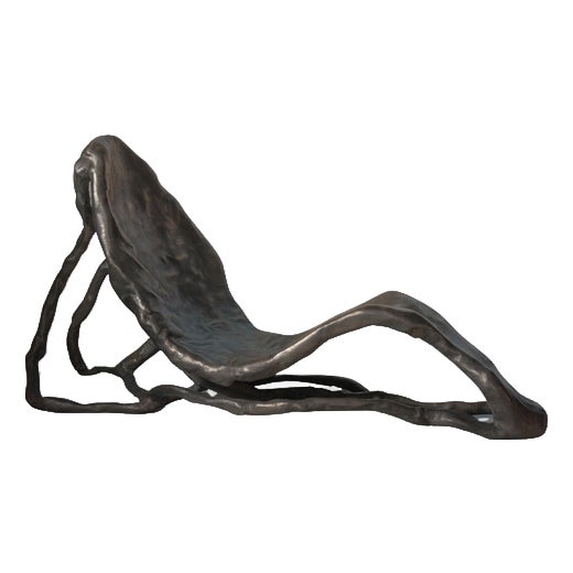 Chair in Cold Casted Bronze and Fiberglass by Lucas Tyra Morten For Sale