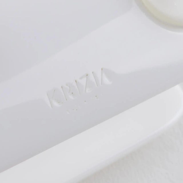 Krizia White Resin Lucite Cuff Bangle Bracelet with Cabochons For Sale - Image 13 of 13