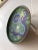 Vintage Green and Blue Dragon / Snake Design Cloisonné Enamel Trinket Pin Dish 4.25"D , No makers mark in excellent...