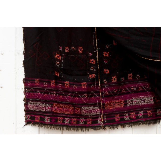Textile Colorful Vintage Rabari Wool Throw For Sale - Image 7 of 9