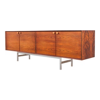 1960s Monumental Scandinavian Rosewood Sideboard / Credenza by Fredrik Kayser For Sale