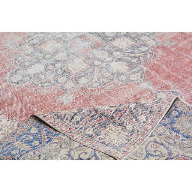 Vintage Hand Knotted Wool Rug, 9'4"x11'3" For Sale In New York - Image 6 of 6