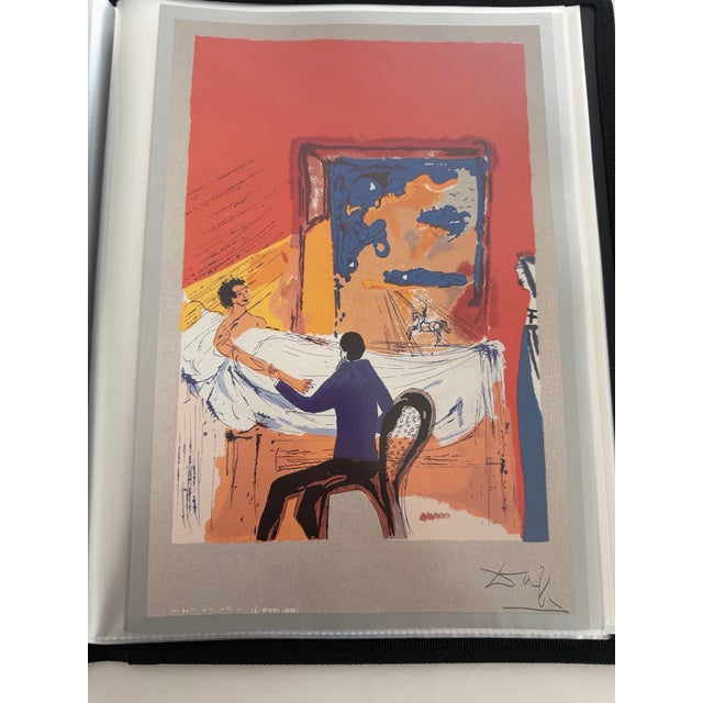 Salvador Dalí "The Physician" (El Médico) Tobo Arte .925 Silver Serigraph Plaque Custom Gallery Framed For Sale - Image 9 of 12