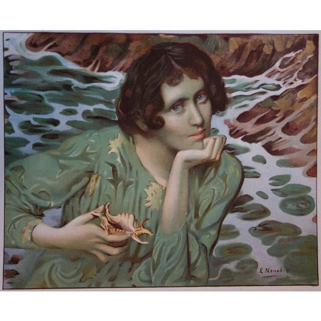 L. H. Monod, The Voice of the Sources, 1897, Lithograph For Sale