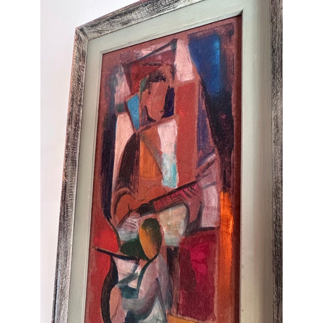 Cubism Mid 20th Century Israel Abramofsky Cubism Painting For Sale - Image 3 of 7