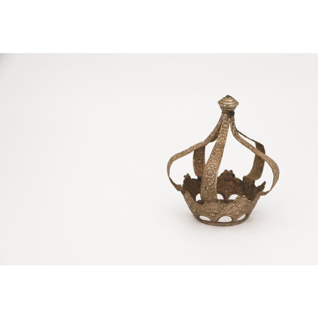 19th Century Portuguese Baroque Saint Crown, Tin For Sale - Image 13 of 17