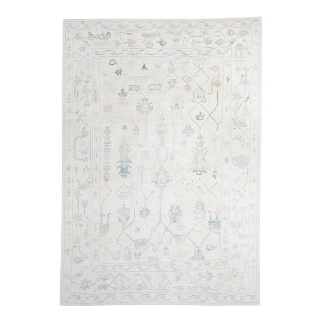 Turkish Oushak Rug 9'3" x 13'3" #20420 For Sale
