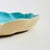 Large California Pottery Turquoise and Cream Circular Tray For Sale - Image 4 of 9