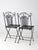 Vintage French Bistro Folding Patio Set For Sale - Image 10 of 18