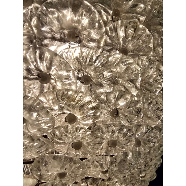 1940s Vintage Mid Century Bagues Style Pearl Jeweled Chandelier For Sale - Image 5 of 12