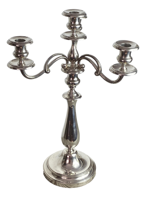 Silver-Plated Metal Candleholder from Christofle, France, 1890s