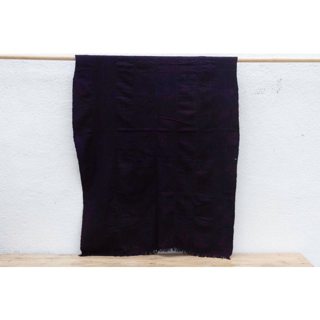 African Dorema Indigo Mud Cloth For Sale - Image 3 of 7