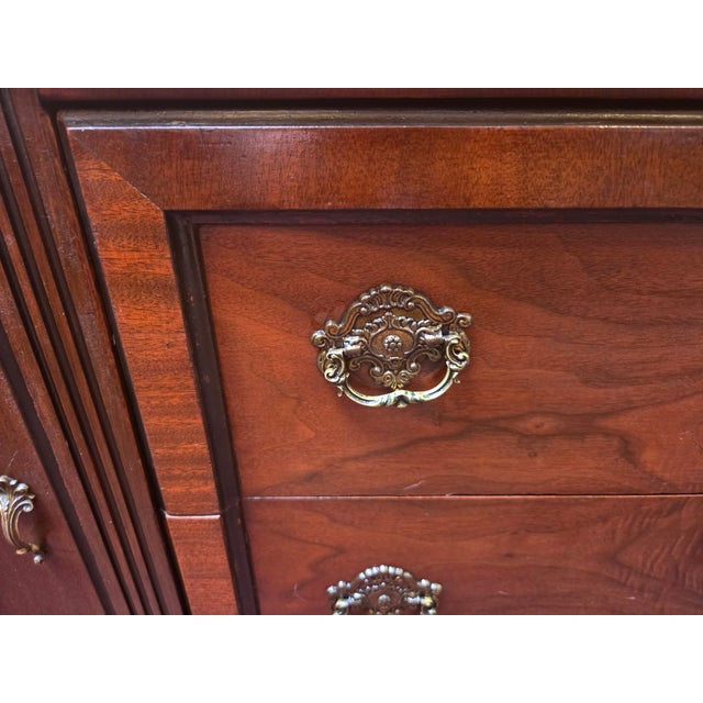 1920s Jacobean/ Spanish Revival Sideboard. Walnut with nice Spanish old world charm. Dovetailed drawers and a very solid...