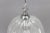 Vintage Bell Shaped Ice Glass and Chrome Pendant Lamp from Hustadt Leuchten For Sale - Image 6 of 17