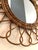 Vintage Rattan Sunburst Mirror | 21” Boho Coastal Wall Mirror For Sale - Image 11 of 11