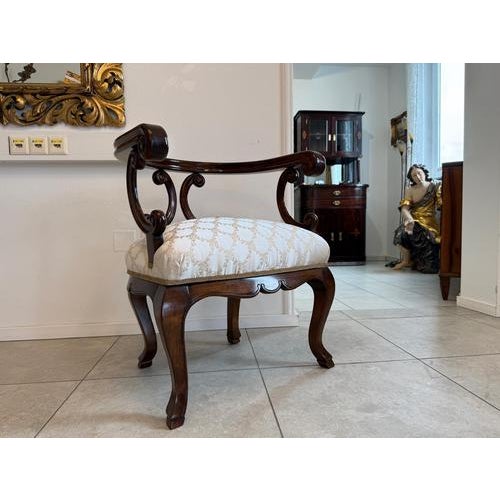 Biedermeier Armchair in Wood For Sale - Image 10 of 14
