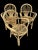 Series of 4 rattan armchairs from the 1970s from the Netherlands