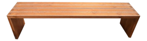 Andrianna Shamaris Shell Inlay and Teak Wood Bench