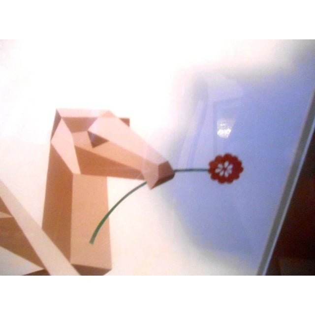 Paint Mid-Century Modern Watercolor Gouache "Camellia" by Mame Lambeth For Sale - Image 7 of 8