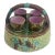 Antique English Majolica Egg Cup Caddy Cruet Set - 5 pcs For Sale