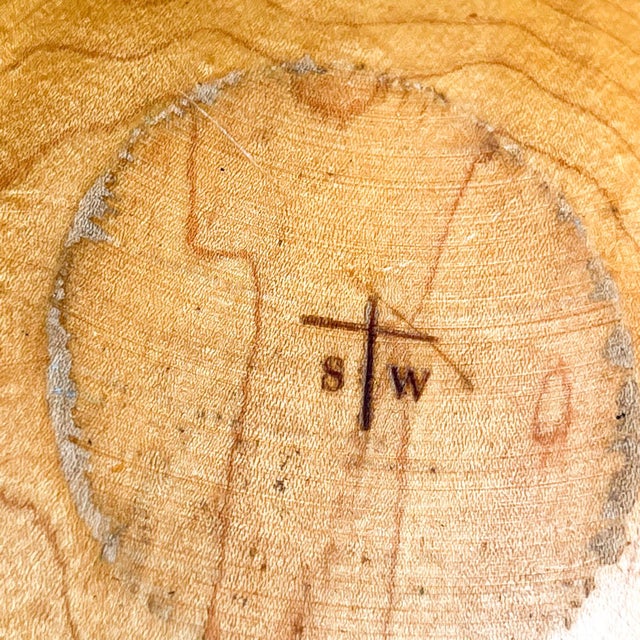 Farmhouse Rustic Sw Large Fruit Salad Bowl in Maple Wood For Sale In San Diego - Image 6 of 7