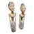 Balinese Hand Carved Wedding Figures, Pair For Sale