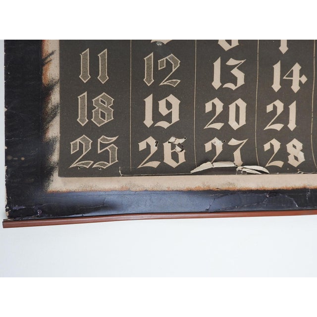 1900 - 1909 1906 Knight on Horse Niles Bement Pond Co Advertising Calendar Lithograph For Sale - Image 5 of 12