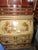 Vintage Mid-Century Spanish Chinoiserie Secretary Desk - Hand-Painted 2-Piece Cabinet For Sale - Image 10 of 17