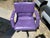 1990s Mario Bellini Vitra Figura Post Modern Purple Leather Desk Chair For Sale - Image 10 of 12