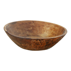 Old World Vintage Wood Bowl