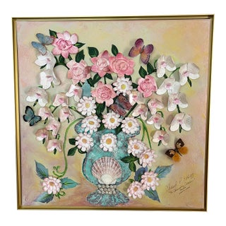 Floral Relief Conservatory Collection, Four Seasons - “Warm Summer” - Designed by Cheryl P. Kohloff For Sale