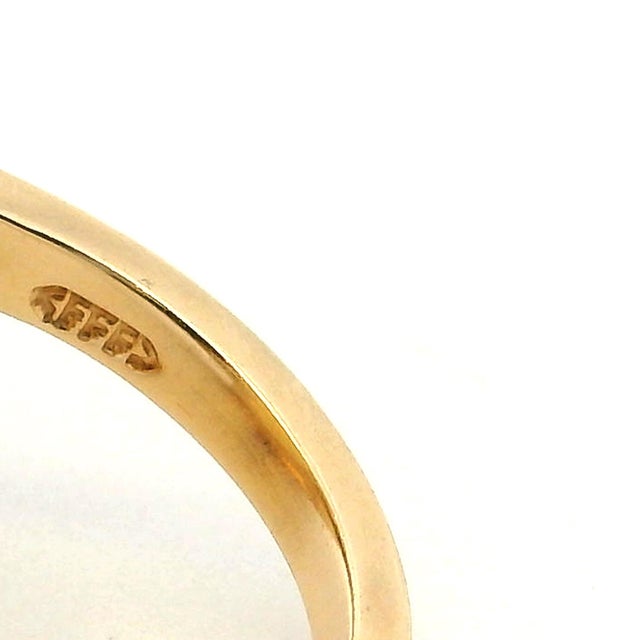 Vintage FFF Emerald-Cut Citrine Ring in 14k Yellow Gold, Size 6.75 For Sale In Miami - Image 6 of 12