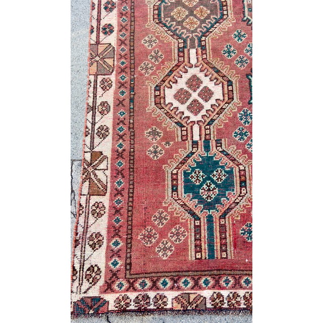 Antique Shiraz Rug 4.03x8.09 For Sale - Image 4 of 5