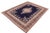 Shabby Chic Shabby Chic Vintage 1990's Blue/Brown Wool Rug - 9'10'' X 12'8'' For Sale - Image 3 of 10