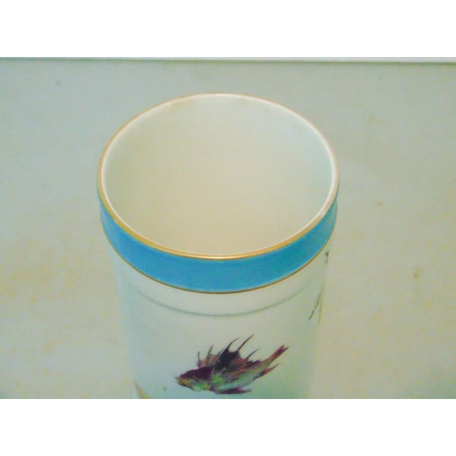 French Limoges Hand Painted Porcelain Vases - a Pair For Sale In Philadelphia - Image 6 of 8