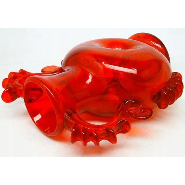 Postmodern Vase by J. Słuczan-Orkusz for Cracow Institute for Glassworks, Poland, 1970s For Sale - Image 3 of 8