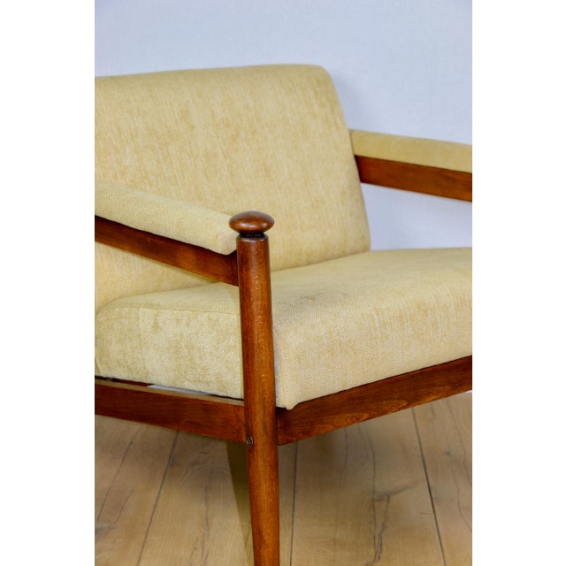 1970s Vintage Loft Armchair in Yellow, 1970s For Sale - Image 5 of 12